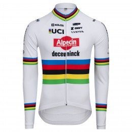 Heren Fietskleding Alpecin Deceuninck 2024 shirt met lange mouwen - WK