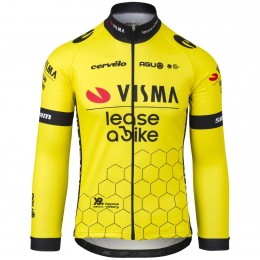 Heren Fietskleding Agu Team Visma Lease a Bike 2024 shirt met lange mouwen