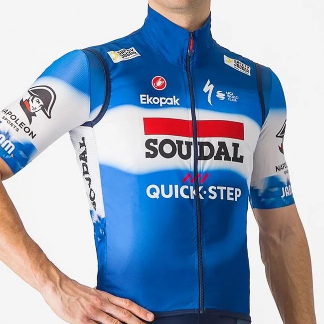 Heren Fietskleding Castelli Soudal Quick-Step 2024 Pro Light Windvest Heren Fietskleding Castelli Soudal Quick-Step 2024 Pro Light Windvest