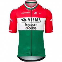 Heren Team Visma Lease a Bike 2025 Shirt - Hongaars Kampioen