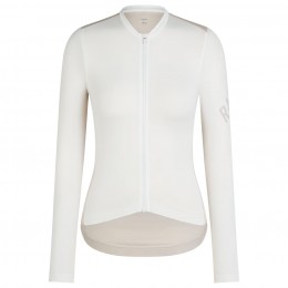 Dames Fietskleding Rapha Pro Team Lightweight damesshirt met lange mouwen - wit