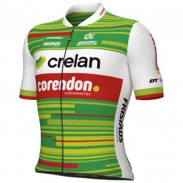 Heren Fietskleding Ale Crelan Corendon 2025 shirt