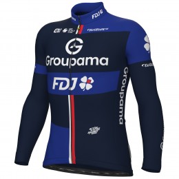Heren Fietskleding Ale Groupama FDJ 2025 shirt met lange mouwen