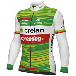 Heren Fietskleding Ale Crelan Corendon 2025 shirt met lange mouwen