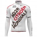 AG2R Citroen 2022 wielershirt met lange mouwen professioneel wielerteam AG2R Citroen 2022 wielershirt met lange mouwen professioneel wielerteam