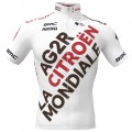 AG2R Citroen 2022 wielershirt korte mouw (lange rits) professioneel wielerteam AG2R Citroen 2022 wielershirt korte mouw (lange rits) professioneel wielerteam