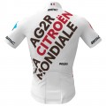 AG2R Citroen 2022 wielershirt korte mouw (lange rits) professioneel wielerteam AG2R Citroen 2022 wielershirt korte mouw (lange rits) professioneel wielerteam