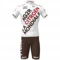AG2R Citroen 2022 wielershirt korte mouw (lange rits) professioneel wielerteam AG2R Citroen 2022 wielershirt korte mouw (lange rits) professioneel wielerteam
