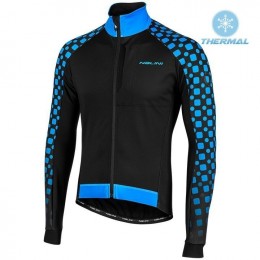 2019 Nalini CRIT 3L 2.0 Zwart-Blauw Thermal Wielershirt Lange Mouw 300FVSG