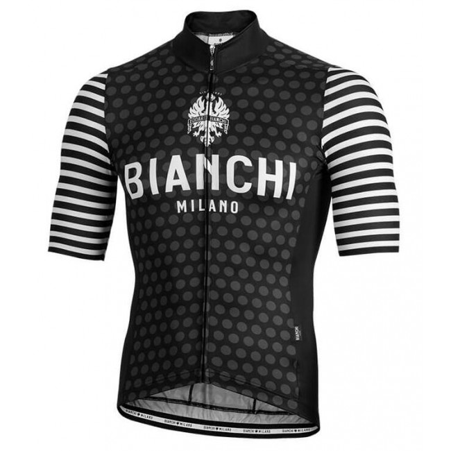 BIANCHI MILANO Davoli Black Wielershirt Korte Mouw BIANCHI MILANO Davoli Black Wielershirt Korte Mouw