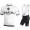 BIANCHI MILANO New Pride White Fietskleding Set Wielershirt Korte Mouw+Korte Fietsbroeken Bib