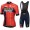 Team Bahrain Merida 2019 Fietskleding Set Wielershirt Korte Mouw+Korte Fietsbroeken Bib