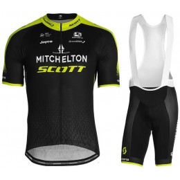 MITCHELTON-SCOTT 2019 Fietskleding Set Wielershirt Korte Mouw+Korte Fietsbroeken Bib