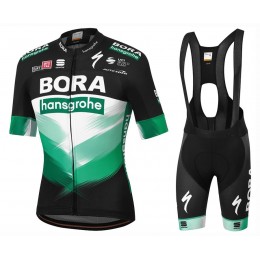 2020 BORA-Hansgrohe Team Fietskleding Set Fietsshirt Met Korte Mouwen+Korte Koersbroek Bib 725XDOT