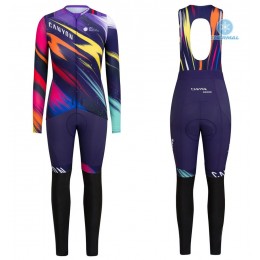 2020 Canyon Pro Team CS Dames's Thermal Wielershirt Korte Mouw And Pants Set 896NTMT