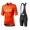 2020 INEOS Team Orange Fietskleding Set Fietsshirt Met Korte Mouwen+Korte Koersbroek Bib 179WLJP
