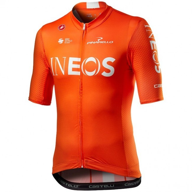 2020 INEOS Training Edition Orange Wielershirt Korte Mouw 646XBXO 2020 INEOS Training Edition Orange Wielershirt Korte Mouw 646XBXO