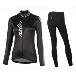 2020 Nalini MCL Zwart Wielerkleding Set Wielershirt Lange Mouw+Lange Fietsbroeken Bib 638RHWY