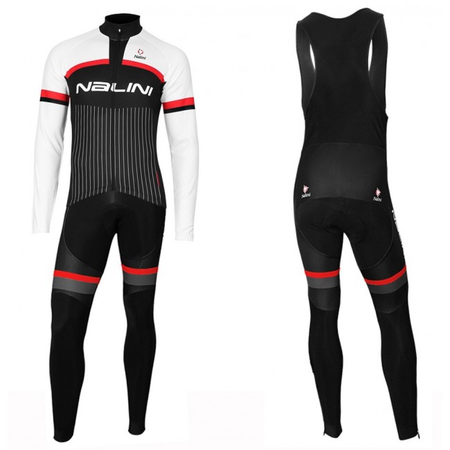 2020 Nalini Thebe Zwart-Wit Wielerkleding Set Wielershirt Lange Mouw+Lange Fietsbroeken Bib 719ACBH 2020 Nalini Thebe Zwart-Wit Wielerkleding Set Wielershirt Lange Mouw+Lange Fietsbroeken Bib 719ACBH
