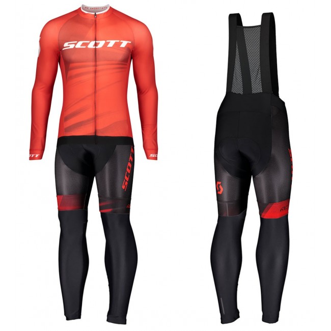 2020 Scott RC Pro Rood Wielerkleding Set Wielershirt Lange Mouw+Lange Fietsbroeken Bib 784XTXO 2020 Scott RC Pro Rood Wielerkleding Set Wielershirt Lange Mouw+Lange Fietsbroeken Bib 784XTXO