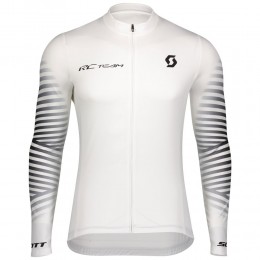 2020 Scott RC Team 1.0 Wit Fietskleding Wielershirt Lange Mouw 570UQJA