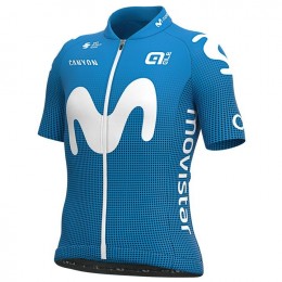 2020 Team Movistar Kids Wielershirt Korte Mouw 647CHVV