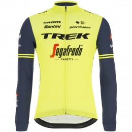 2020 Trek Segafredo Factory Racing Geel Fietskleding Wielershirt Lange Mouw 117RVLV