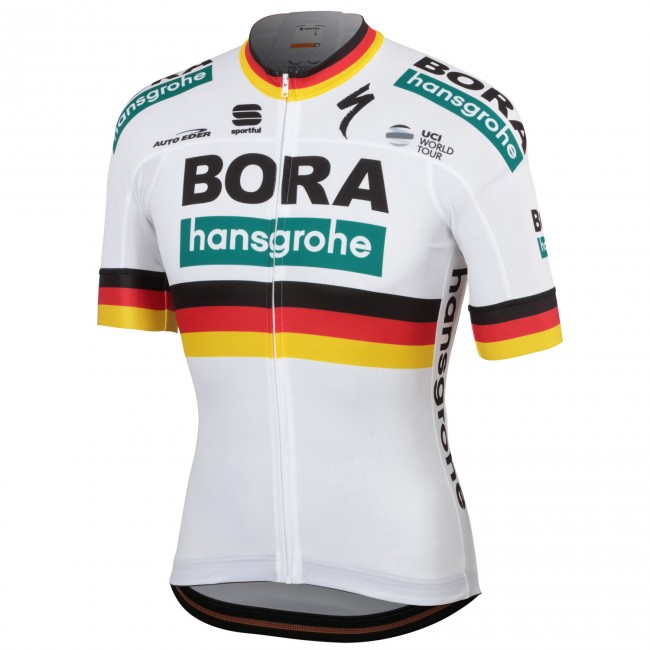Bora Hansgrohe 2019 German Champion Wielershirt Korte Mouw Bora Hansgrohe 2019 German Champion Wielershirt Korte Mouw