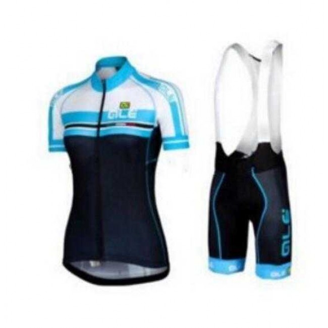 2015 ALE Wielerkleding Set Wielershirt Met Korte Mouwen+Korte Koersbroek Blauw Zwart Dame 2 2015 ALE Wielerkleding Set Wielershirt Met Korte Mouwen+Korte Koersbroek Blauw Zwart Dame 2