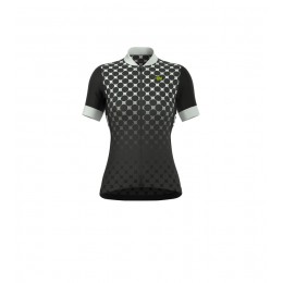 ALE EXCEL BOLAS Dames Wielershirt Korte Mouw Wit