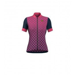 ALE EXCEL BOLAS Dames Wielershirt Korte Mouw Violet