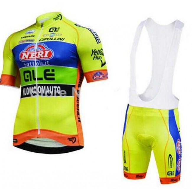 2015 ALE Fietskleding Set Fietsshirt Met Korte Mouwen+Korte Koersbroek Geel Groen 2015 ALE Fietskleding Set Fietsshirt Met Korte Mouwen+Korte Koersbroek Geel Groen