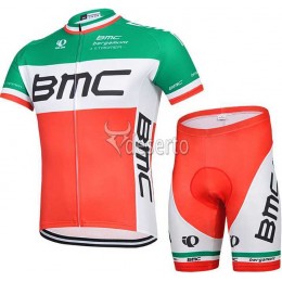 2015 BMC Fietskleding Korte Mouw+Fiets Broek Rood Groen