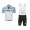 Bianchi 2014 Fietskleding Set Fietsshirt Met Korte Mouwen+Korte Koersbroek Wit Blauw