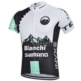 2015 Bianchi Shimano Wielershirt Met Korte Mouwen