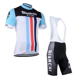 2016 Bianchi Pro Fietskleding Set Fietsshirt Met Korte Mouwen+Korte Koersbroek