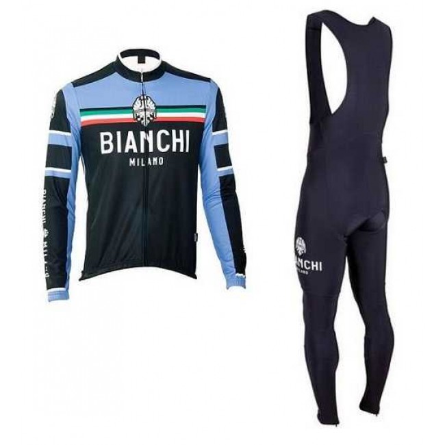 2016 BIANCHI-MILANO Wielerkleding Set Wielershirt Lange Mouw+Lange Fietsbroeken Bib 2016 BIANCHI-MILANO Wielerkleding Set Wielershirt Lange Mouw+Lange Fietsbroeken Bib