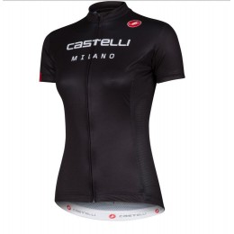 2016 Castelli Vrouwen Exclusive Milano Volo Wielershirt Korte Mouw Zwart