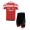 Castelli 2014 Wielerkleding Set Wielershirts Korte Mouw+Fietsbroek Rood