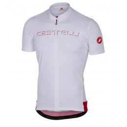 2017 Castelli Wielershirt Korte Wit Mouw