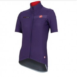 2016 Castelli Vrouwen Gabba Wielershirt Korte Mouw Purper
