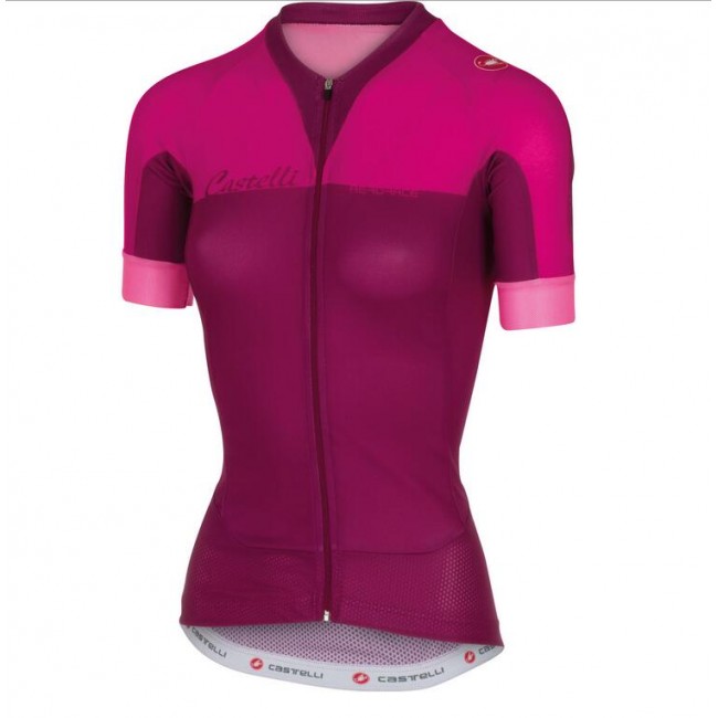 2016 Castelli Vrouwen Aero Wielershirt Korte Mouw Roze 2016 Castelli Vrouwen Aero Wielershirt Korte Mouw Roze