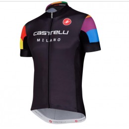 2016 Castelli Exclusive Aero Wielershirt Korte Mouw Zwart