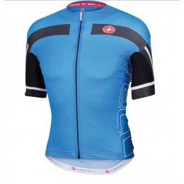 2016 Castelli Free Aero Race 4.0 Wielershirt Korte Mouw Blauw
