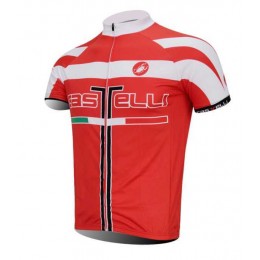 Castelli 2014 Wielershirt Met Korte Mouwen Rood