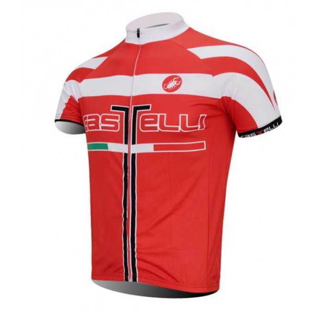 Castelli 2014 Wielershirt Met Korte Mouwen Rood Castelli 2014 Wielershirt Met Korte Mouwen Rood