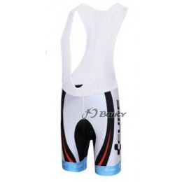 Cube Fintro Pro Team Korte Fietsbroeken Bib Wit Rood