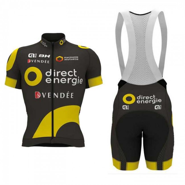 2017 Direct Energie Fietskleding Fietsshirt Korte Mouwen+Koersbroek Kort 2017 Direct Energie Fietskleding Fietsshirt Korte Mouwen+Koersbroek Kort