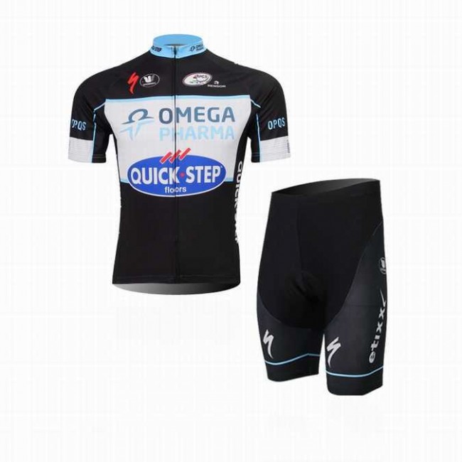 2014 Omega Pharma Quick Step Wielerkleding Set Set Wielershirts Korte Mouw+Fietsbroek 2014 Omega Pharma Quick Step Wielerkleding Set Set Wielershirts Korte Mouw+Fietsbroek