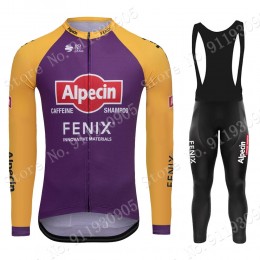 Purple France Tour 2021 Alpecin Fenix Pro Team Wielerkleding Set Fietsshirts Lange Mouw+Lange Fietsrbroek Bib Yi6rfW
